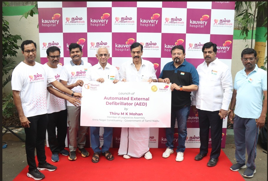 Namma Heart Walk: Kauvery Hospital, Vadapalani brings Cardiac Survivors and their Doctors together for an Independence Day Walk