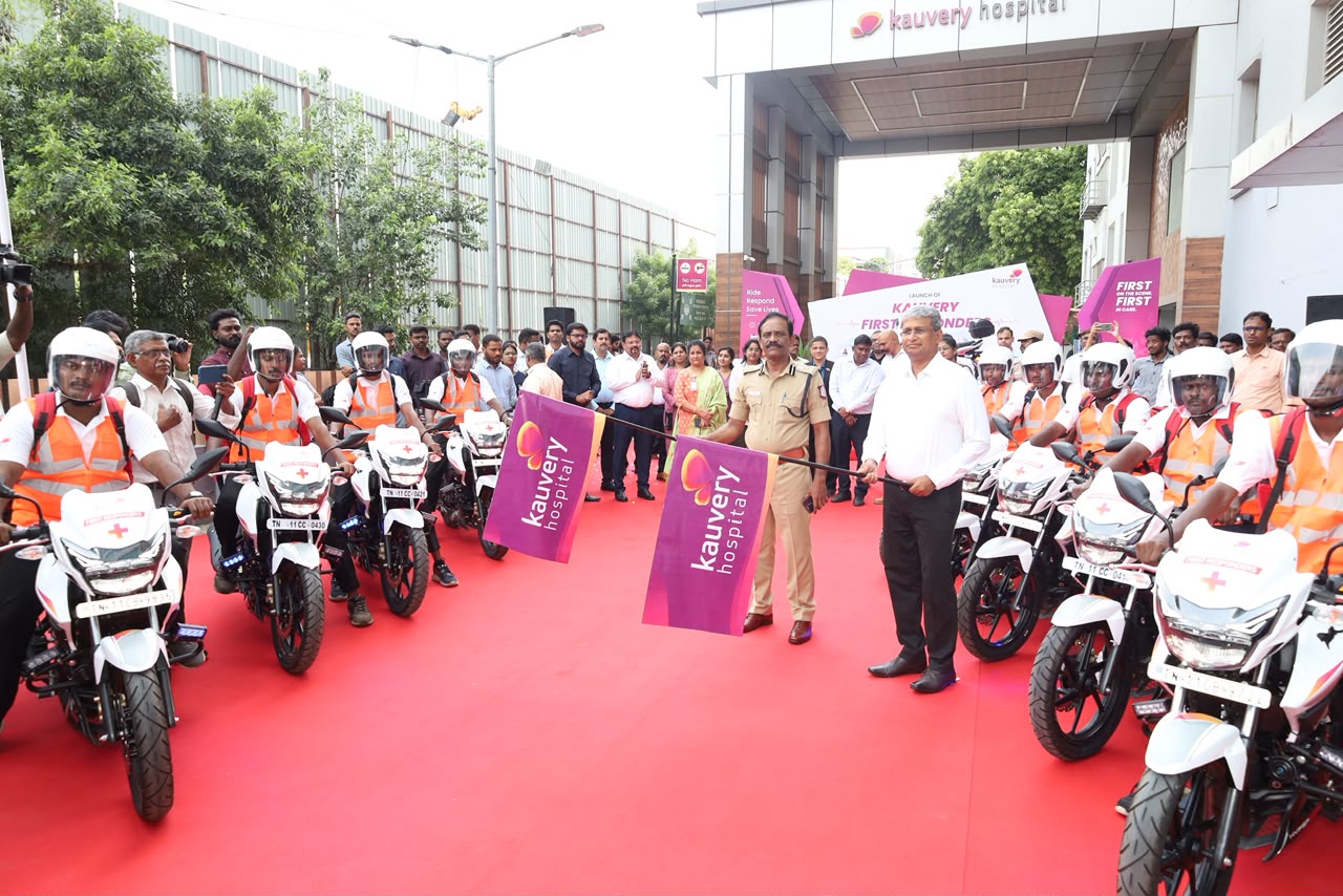 Kauvery Hospital Launches “Kauvery First Responders”, a Network of Bike Ambulances to Deliver Rapid First Response Across Chennai