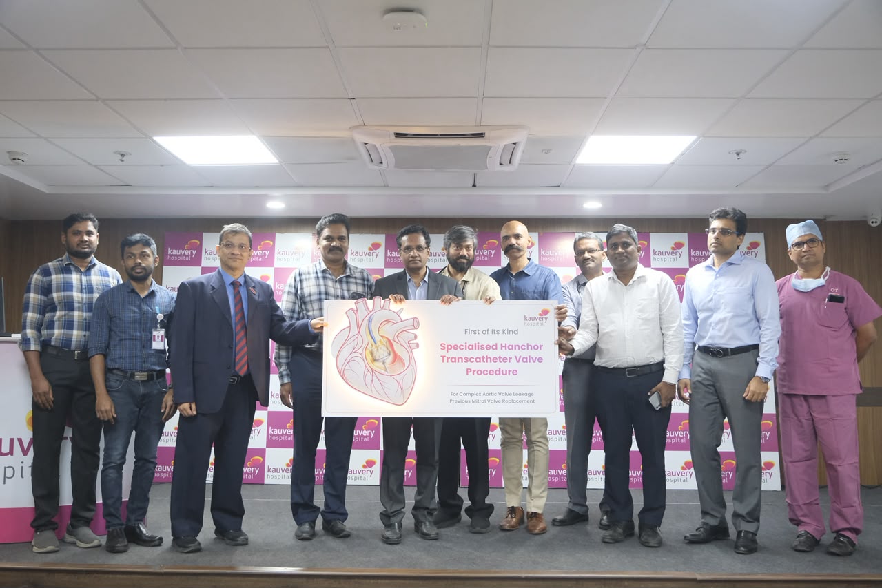 Kauvery Hospital Treats Complex Aortic Valve Regurgitation Using Specialised HANCHOR Valve Technology